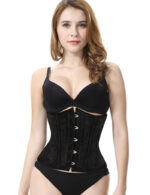 Everbellus Womens 26 Steel Boned Heavy Duty Waist Trainer Corset for Weight Loss 2B1