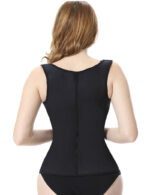 Everbellus Womens Steel Boned Waist Cincher Vest Shaper Slimmer Latex Corset B3