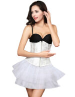 Everbellus Womens Breathable Zipper Waist Shaper Strapless Bridal Fashion Corset W2